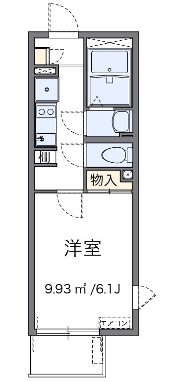 ＮＡＧＯＭＩ 104号室 間取り