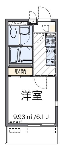 南新宿 101号室 間取り