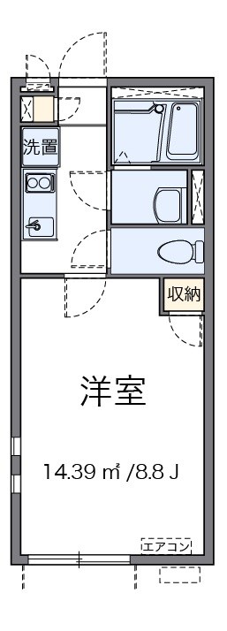 ファースト聖蹟 203号室 間取り