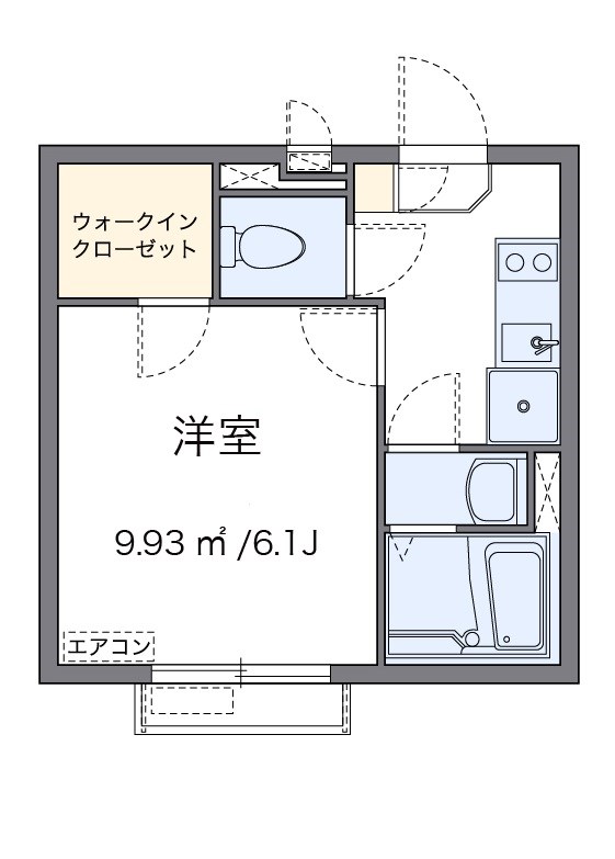 エステーラⅡ 402号室 間取り