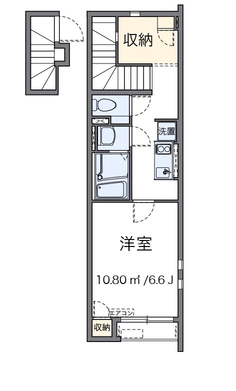シャンドフルール 203号室 間取り