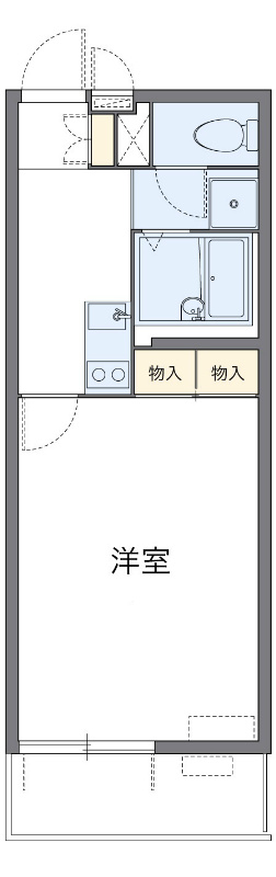 リバーシティ本町 104号室 間取り