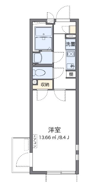 葵芳　１号館 304号室 間取り