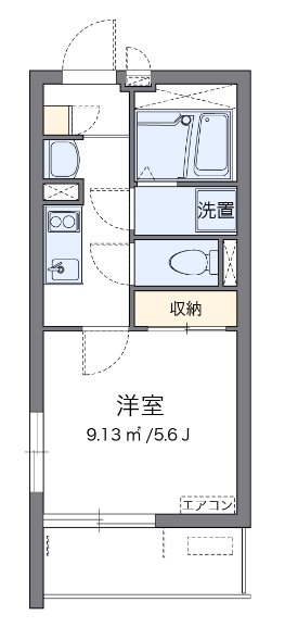 コラットⅠ 201号室 間取り