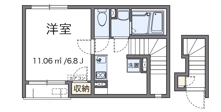 SAKAYA 201号室 間取り