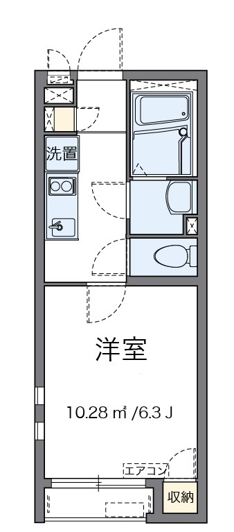 桜ルミナス 103号室 間取り