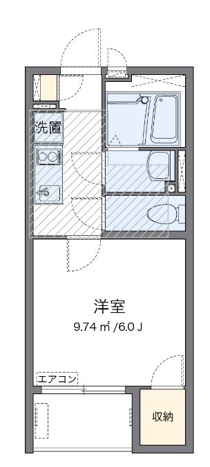 LUANA 202号室 間取り