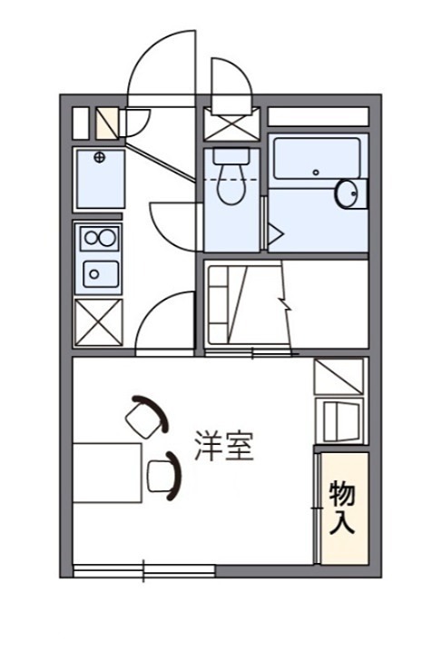 桜花Ａ 105号室 間取り