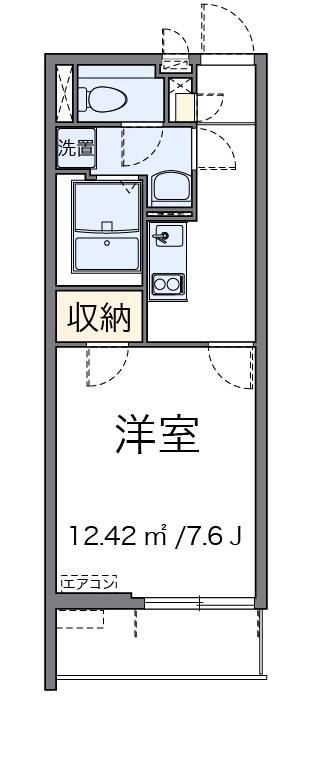 グラシアス　ツー 203号室 間取り