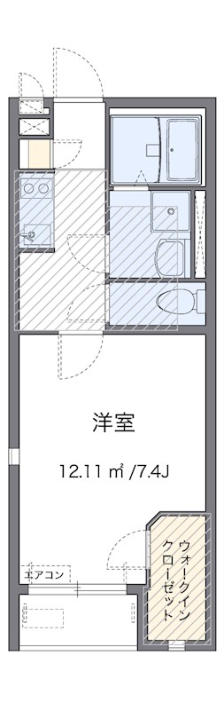 アダチ 104号室 間取り