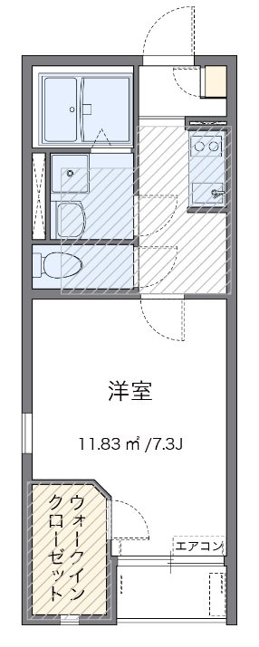 KOMAOKA 105号室 間取り