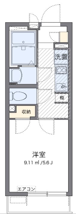 フェリス金町 301号室 間取り