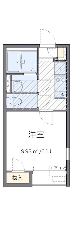シーエスハイムⅡ 102号室 間取り