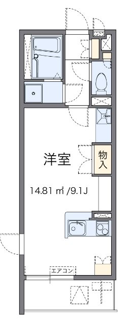 江原 301号室 間取り