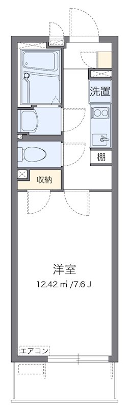 ヴィラージュ 105号室 間取り