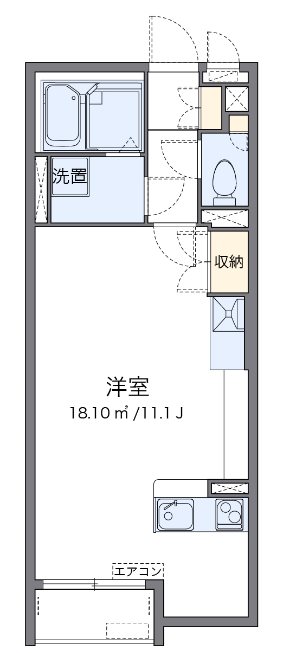 サンテ 102号室 間取り