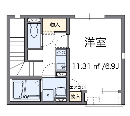 シプレ 203号室 間取り