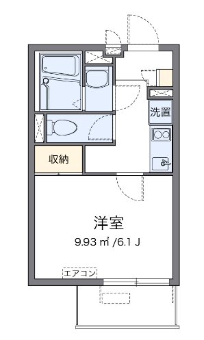 プレアデス 102号室 間取り