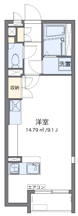 ボヌール　N 103号室 間取り