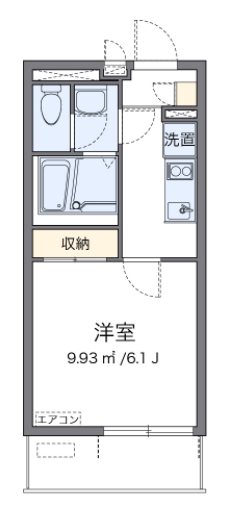 スペランツァⅠ号館 203号室 間取り