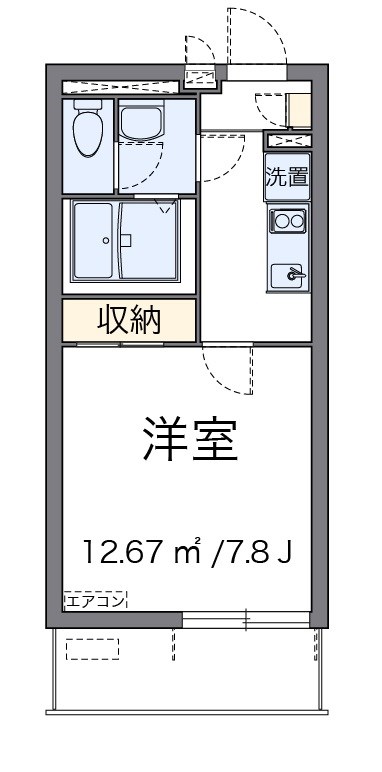 ホーガ　スター 304号室 間取り