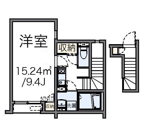 FERIO瀬田 204号室 間取り