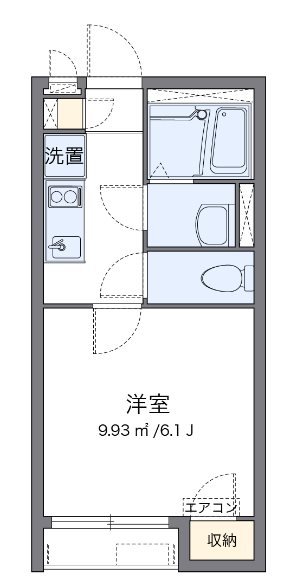 リバーサイドⅡ 206号室 間取り