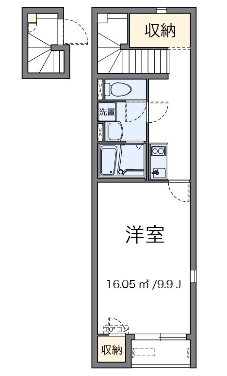 からん 206号室 間取り