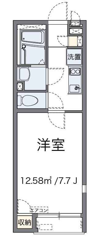 シャトル杉田Ⅴ 201号室 間取り