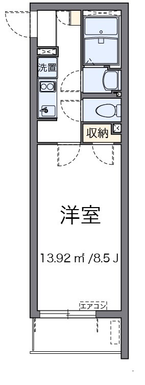 グラマット 304号室 間取り