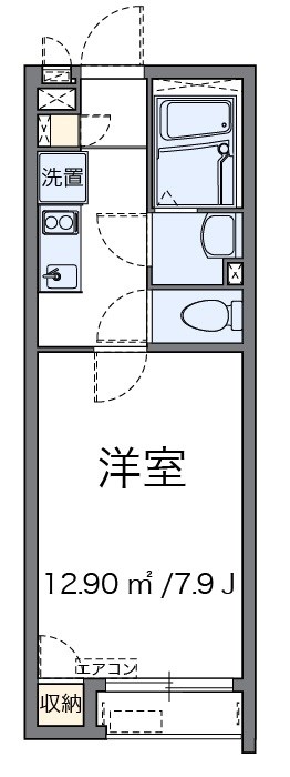 桜ソレイユ 208号室 間取り