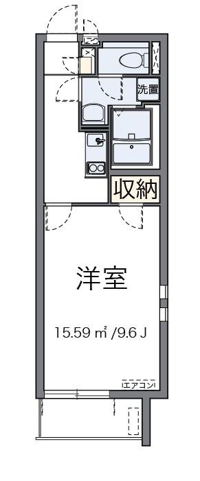 ショコラ 201号室 間取り