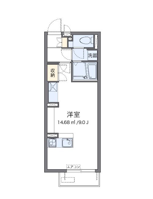 ボナール 205号室 間取り