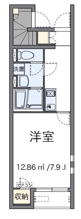 アーカス 106号室 間取り