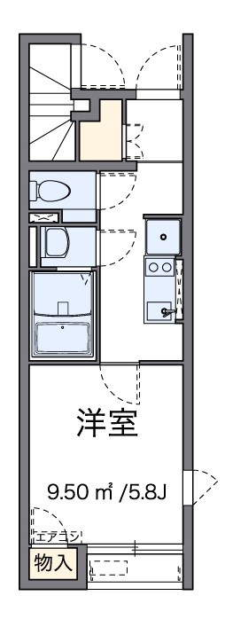 セレーネ 102号室 間取り