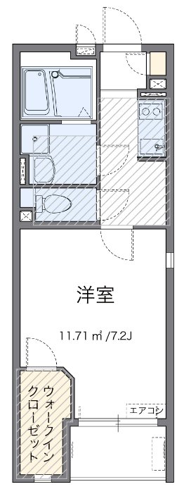 コンフォルタグラン 103号室 間取り