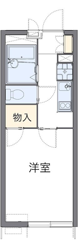 ブルーシャイン 203号室 間取り