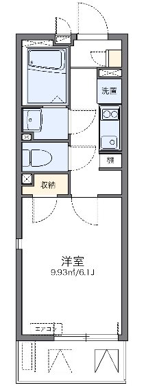 サンピラー八幡Ⅱ 202号室 間取り