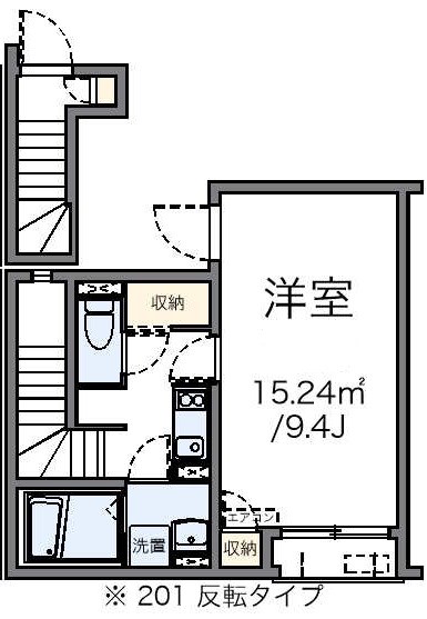 ドムス 201号室 間取り