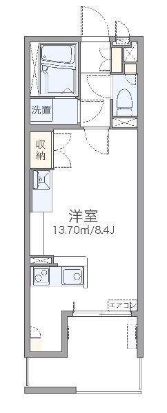 テルス 202号室 間取り