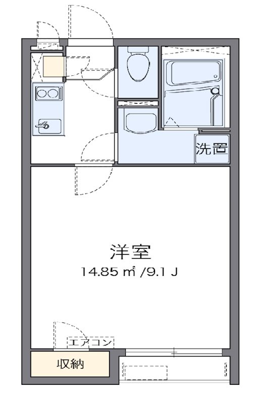 凛 204号室 間取り