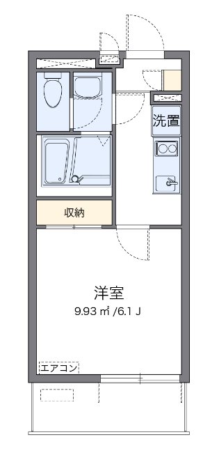 栞 109号室 間取り