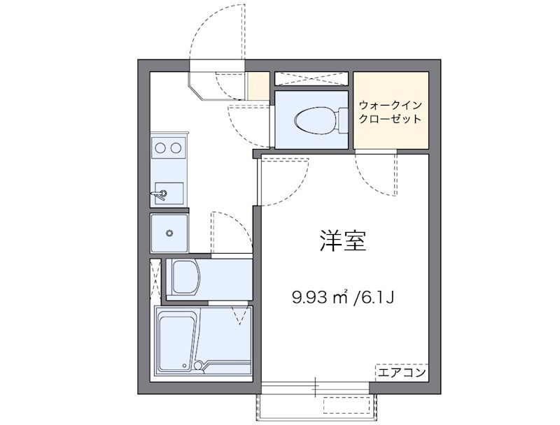 レモンバーム 201号室 間取り