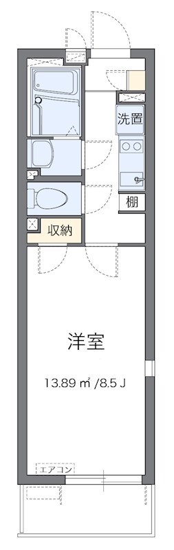 コンフォール 101号室 間取り