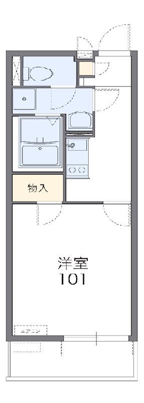 ライトコート 102号室 間取り