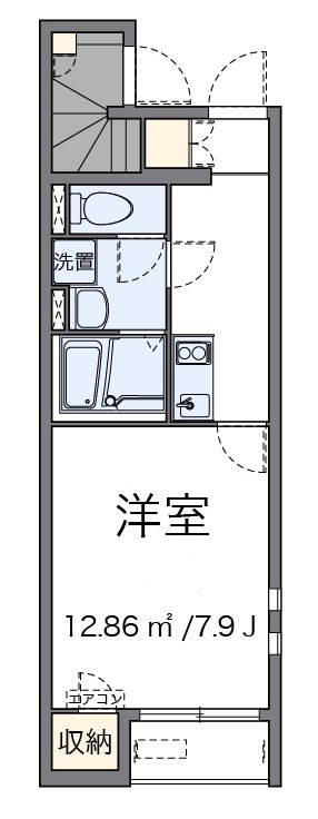 パストラル野崎 101号室 間取り