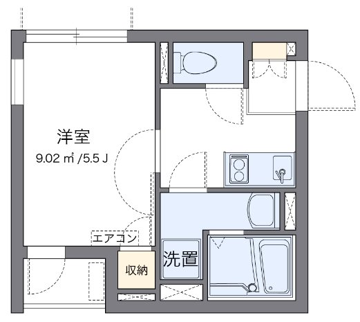 ルーチェ 202号室 間取り