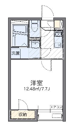 SKY 201号室 間取り