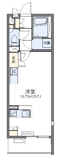 森 304号室 間取り