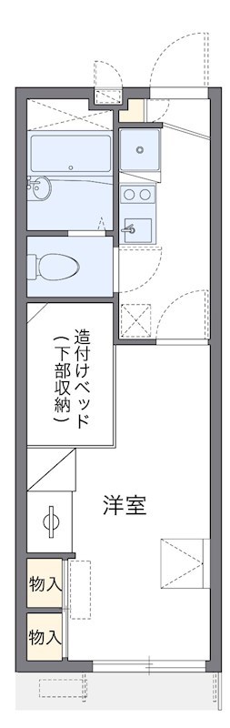 ソルヴェーグ 102号室 間取り